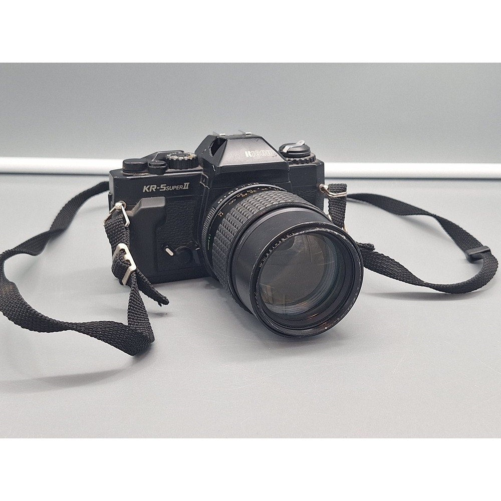 Ricoh KR-5 Super II 35mm SLR Film Camera with Lens Vintage Photography UNTESTED